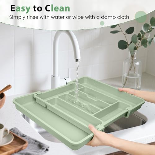 Caperci Large Silverware Organizer Tray