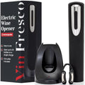 Rechargeable Electric Wine Bottle Opener - Charging Base and Foil
