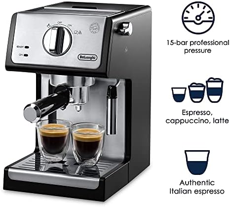 De'Longhi 15-Bar Pump Espresso Machine with Milk Frother