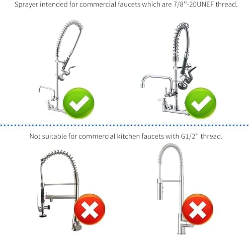 Commercial Sink Sprayer Head, 1.42GPM, Chrome