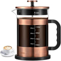 QUQIYSO 51oz Thickened Glass French Press Coffee Maker