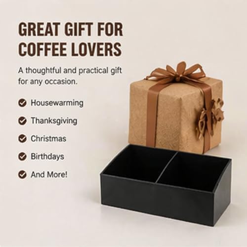 BinaryABC Sugar Packet Holder, Coffee Bar Tea Bag Organizer Box