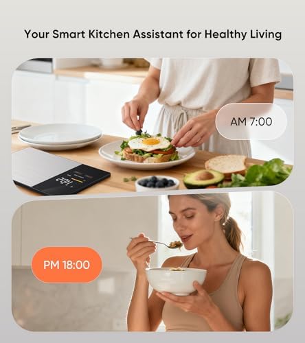 Food Kitchen Scale with Nutritional Calculator, Tracks 23 Nutrients