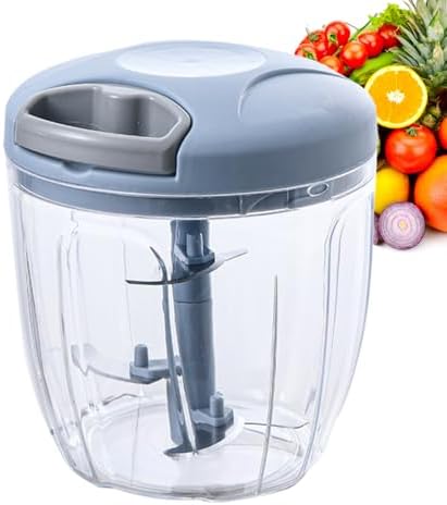 900ML Manual Food Chopper Vegetable Chopper,Hand Vegetable