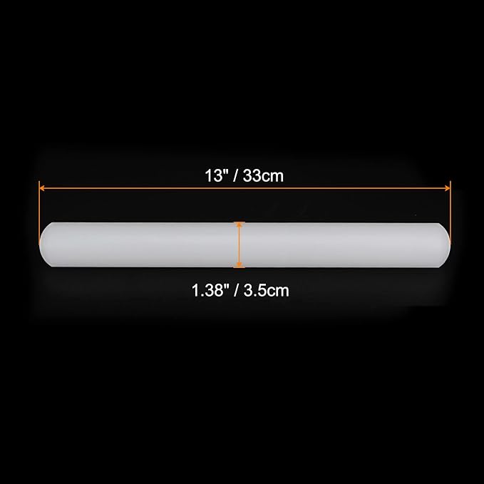 HARFINGTON Fondant Rolling Pin 13 Inch x 1.38 Inch PP Plastic Non-Stick Fondant - Image 2