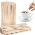 WISYOK 1000Pcs 7 Inch Coffee Stirrers, Birch Wood
