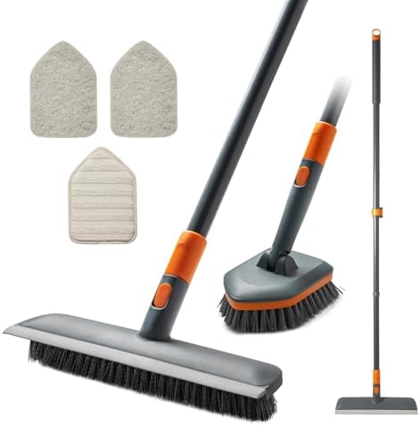 CLEANHOME Floor Scrub Brush, Tile and Tub Scrubber