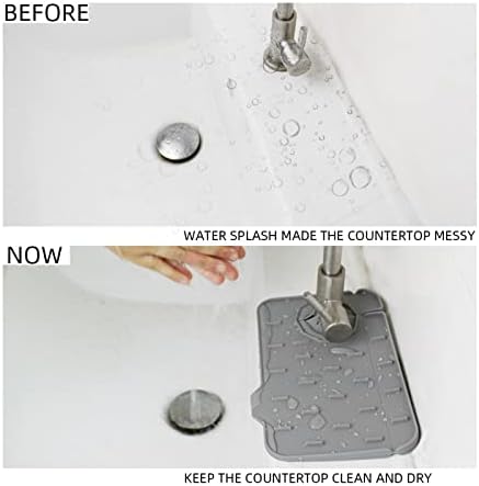 2-Pack Bytelive Silicone Sink Mat, Mini Sink Splash Guard and Soap