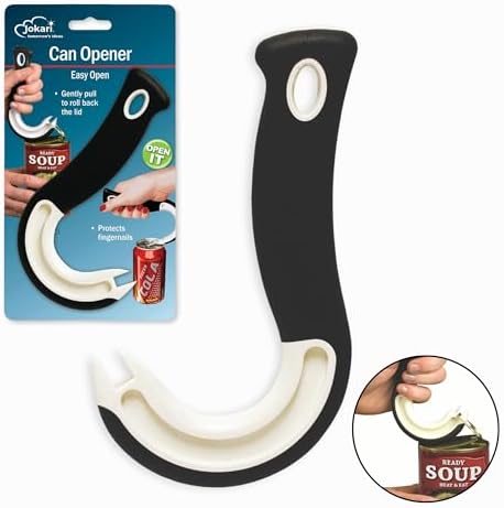 Easy Open Ring Pull Can Opener 3 Pack by Jokari. Durable Non Slip