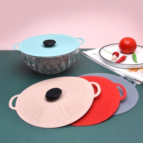 Silicone Sealing Bowl Cover, Medium Nordic Pink