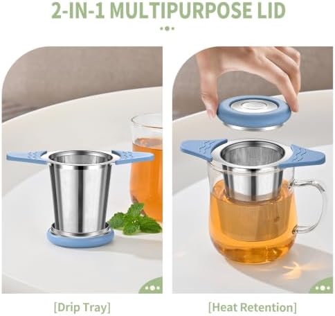 2PACK Extra Fine 18/8 Stainless Steel Tea Infuser Mesh Strainer with