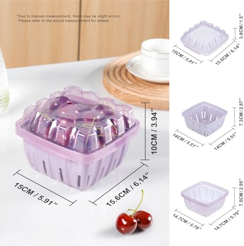 Berry Basket, 3-in-1 Fruit Colander with Holes