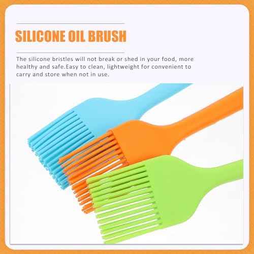Sosoport 3pcs Silicone Pastry Basting Brush Set for Bbq and Baking