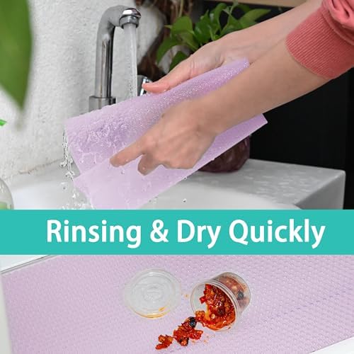 12Pcs Refrigerator Liners Washable Fridge Shelf Liners Refrigerator