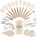 Country Kitchen 38-Piece Silicone Utensil Set, Khaki