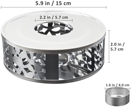 Tea Warmer Petals Silhouette, 2 Pack