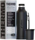 Vacuum Insulated Thermo, Stainless Steel Water-Coffee-Mate Flask 34oz