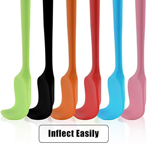 MOACC Silicone Spatulas, 8.2 inch Small Rubber Spoon Spatula Heat