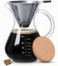 Pour Over Coffee Maker Set with Reusable Stainless Filter 27 fl oz