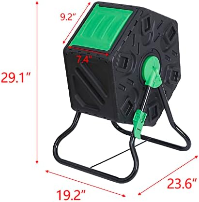 18.5 Gallon Outdoor BPA Free Compost Tumbler