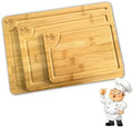 Bamboo Cutting Board for Kitchen – Chopping Block Durable Wooden