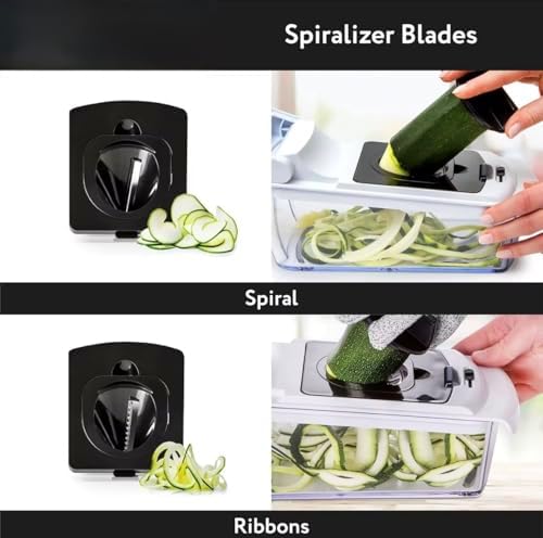 Vegetable Chopper and Food Dicer with Storage Container
