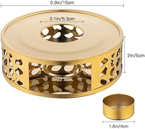 Simtive Teapot Warmer, Brushed Stainless Steel Tea Warmer with