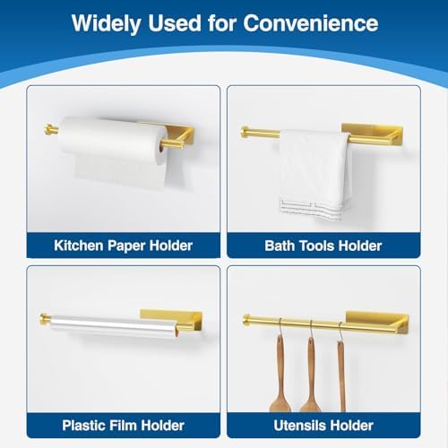 White Self-Adhesive Paper Towel Holder