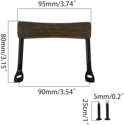 4 Pack Serving Tray Handles Wood Cutting Board Metal Side Fixing