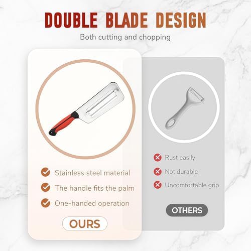 Stainless Steel Dual Blade Julienne Cutter, Vegetable Cutter