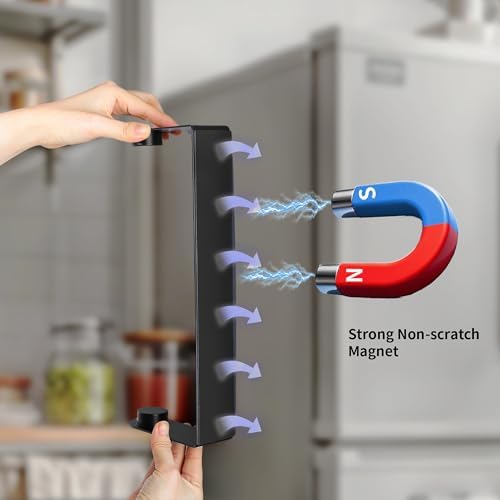 DELITON Black Magnetic Paper Towel Holder