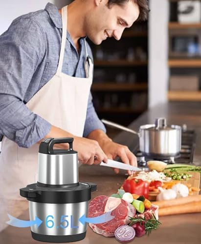 1500w Electric Food Processor & Meat Grinder, 6.0l Capacity
