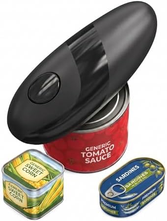 Electric Can Opener, Automatic Battery Operated One Touch Can Opener