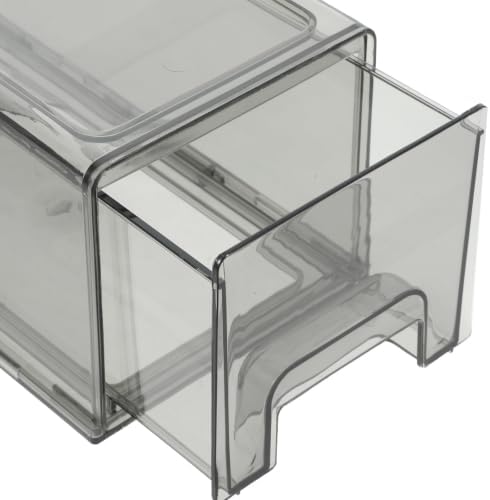 Stackable Refrigerator Drawer Organizer Bin, PP Pull-out Storage Box