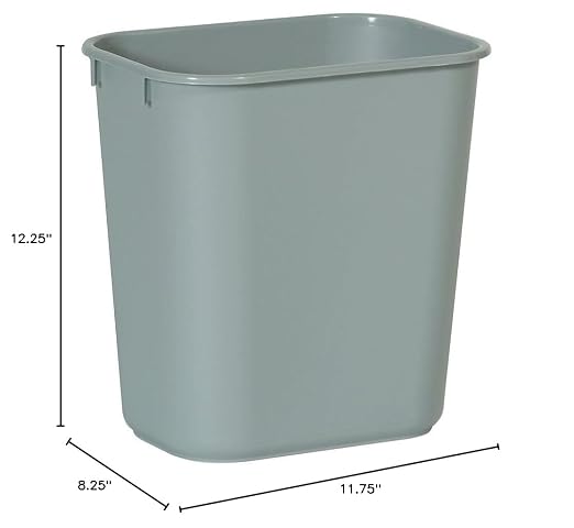 Rubbermaid Commercial Products Deskside Wastebasket/Trash Can, - Image 3