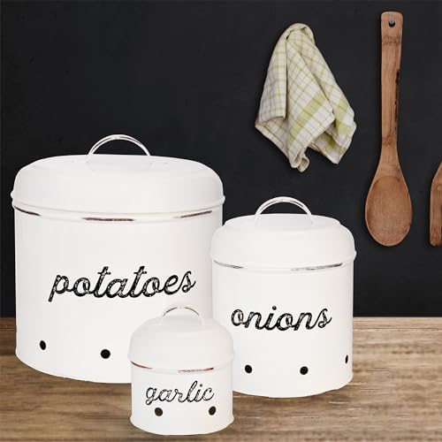 AuldHome Design Vegetable Storage Canister Set