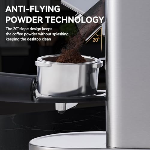 olayks. Conical Burr Coffee Grinder, Electronic Timer