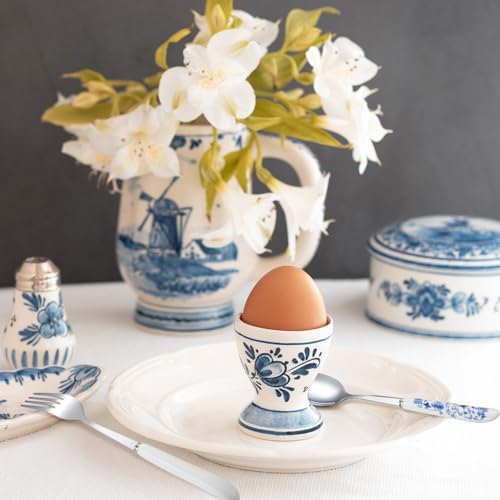 10 Pcs Chinoiserie Silverware Set Blue White Porcelain Ceramic