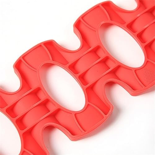 3pcs Silicone Fridge Storage Rack for Beverage Cans, Red