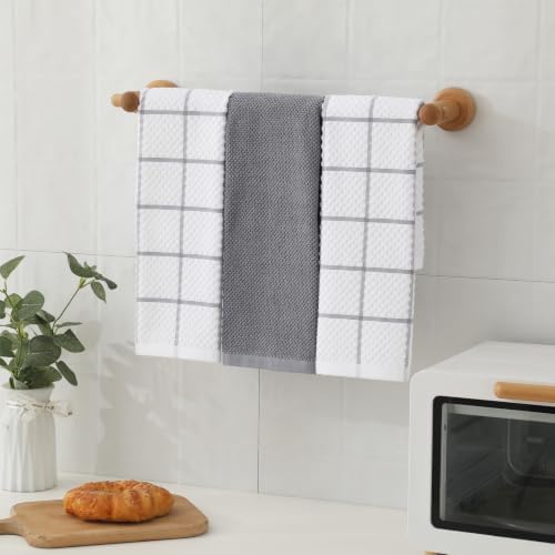 100% Cotton Kitchen Dish Towels, 16" x 26" Kitchen Towels Set, 6 Pack