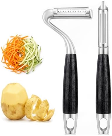 2 Piece Swivel & Julienne Peeler - Fruit, Vegetable Peelers for
