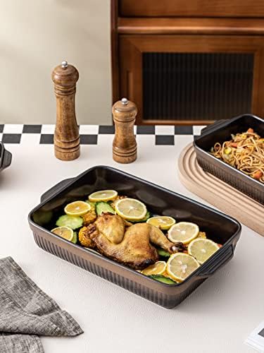 Kanwone Ceramic Baking Dishes, Rectangular Lasagna Pans, Casserole