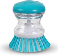 Hampton Distribution Soap Dispensing Palm Brush, Blue, Pack of 1