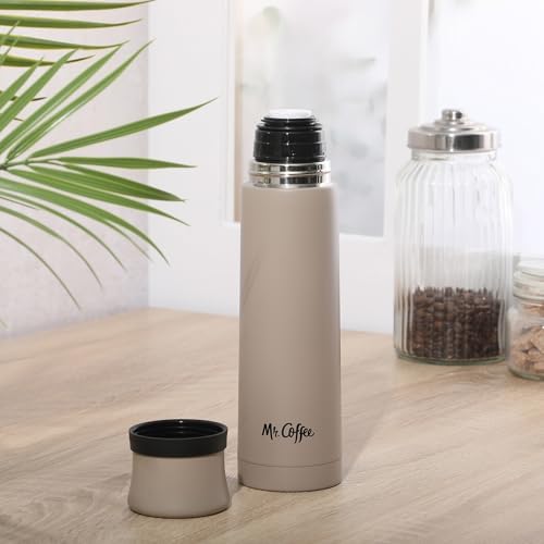 Mr. Coffee Silverleaf 23 oz Stainless Steel Thermal Bottle – Double