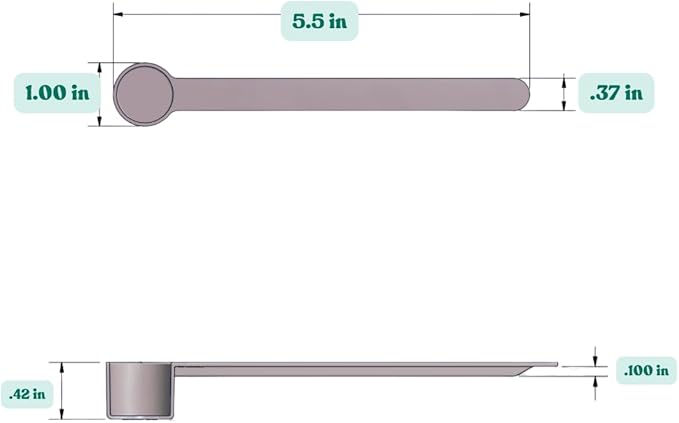 4 mL Long Handle Plastic Measuring Spoon - Image 2