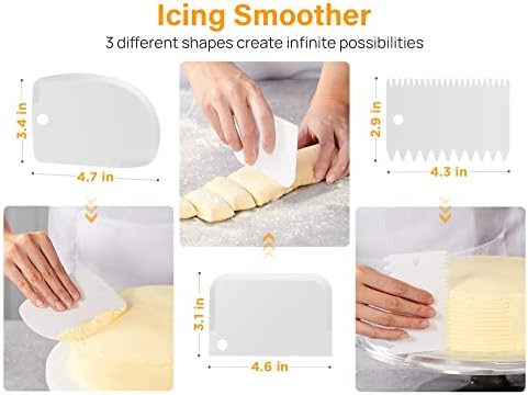 Kootek Aluminum Cake Turntable Decorating Set, 12-Inch