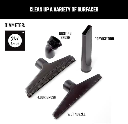 CRAFTSMAN CMXZVBE38802 2-1/2 in. Wet Dry Shop Vacuum Attachment Kit