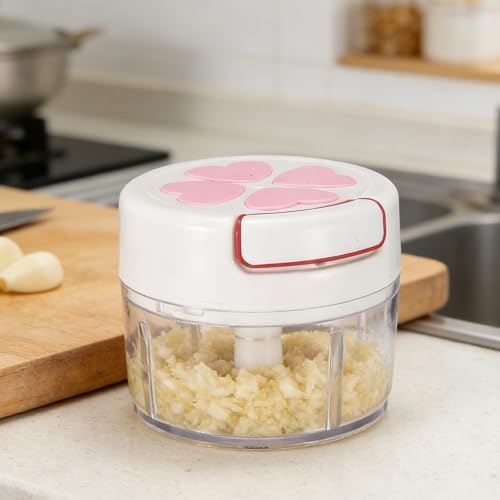 Buachois Manual Food Processor Hand Pull Garlic Mincer Onion Cutter