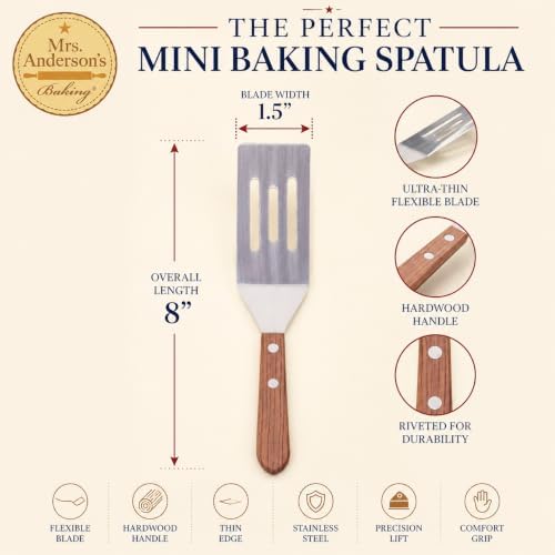 Mrs. Anderson’s Baking Mini Flexible Brownie Cookie Spatula, Stainless