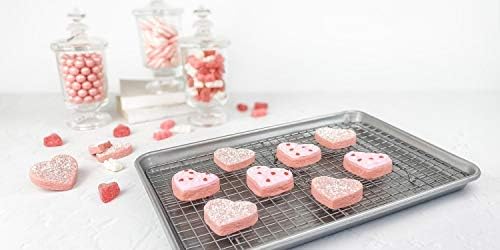 USA Pan Bakeware Quarter Sheet Baking Pan and Bakeable Nonstick
